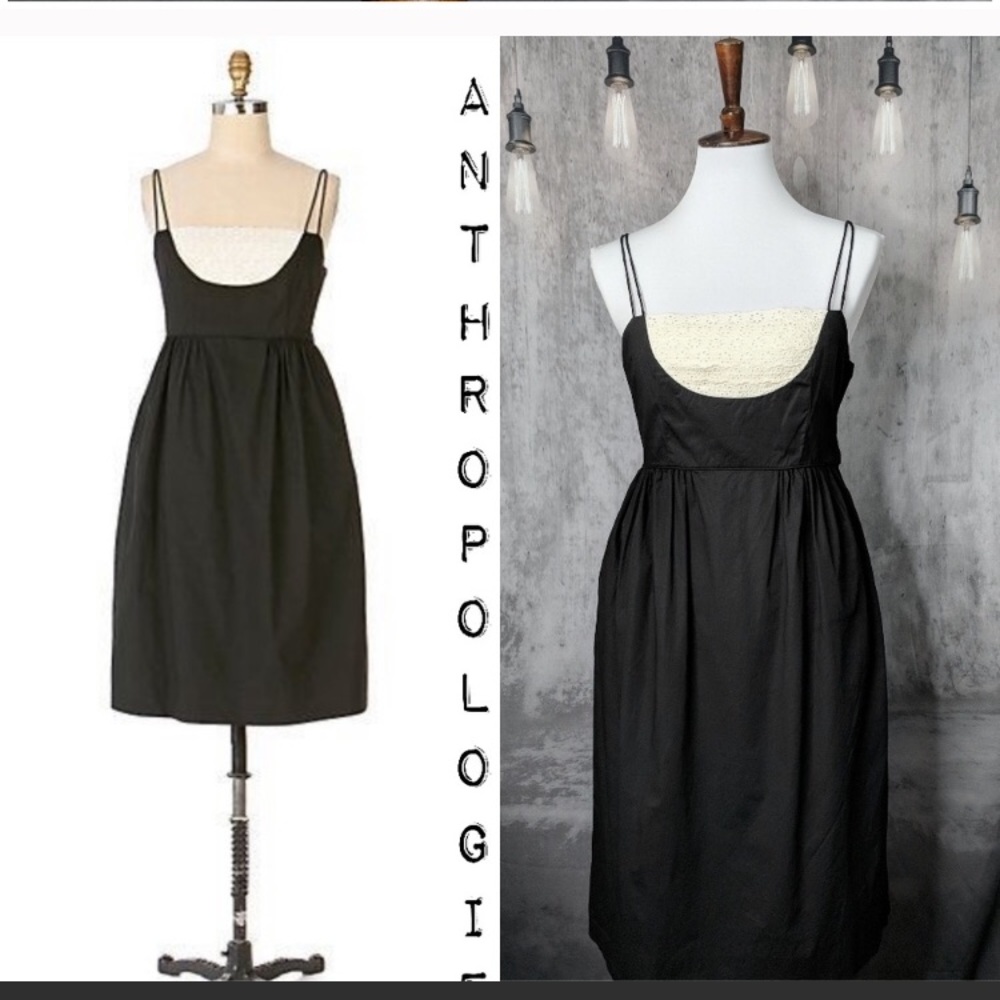 Anthro Viola tuxedo dress 0